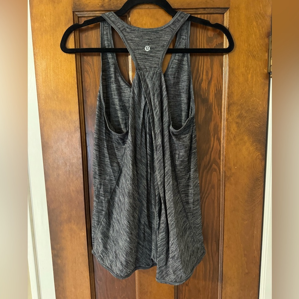 Lululemon Gray Racerback Tank Top - Picture 2 of 2
